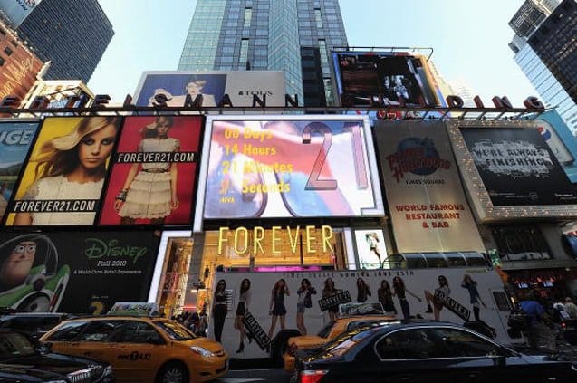 Forever 21 Billboard, Times Square