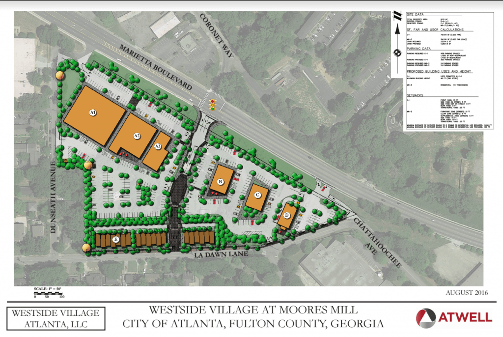 Westside Village at Moores Mill | Site Plan