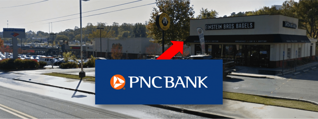 Einstein Bagels - Ansley Mall - PNC Bank
