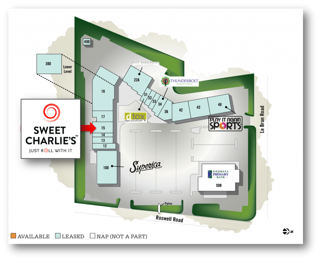 Sweet Charlie's Buckhead Court Site Plan
