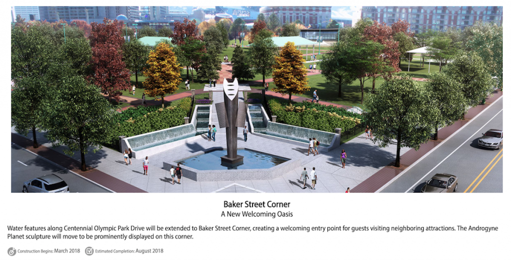 Centennial Olympic Park - Baker Street Corner