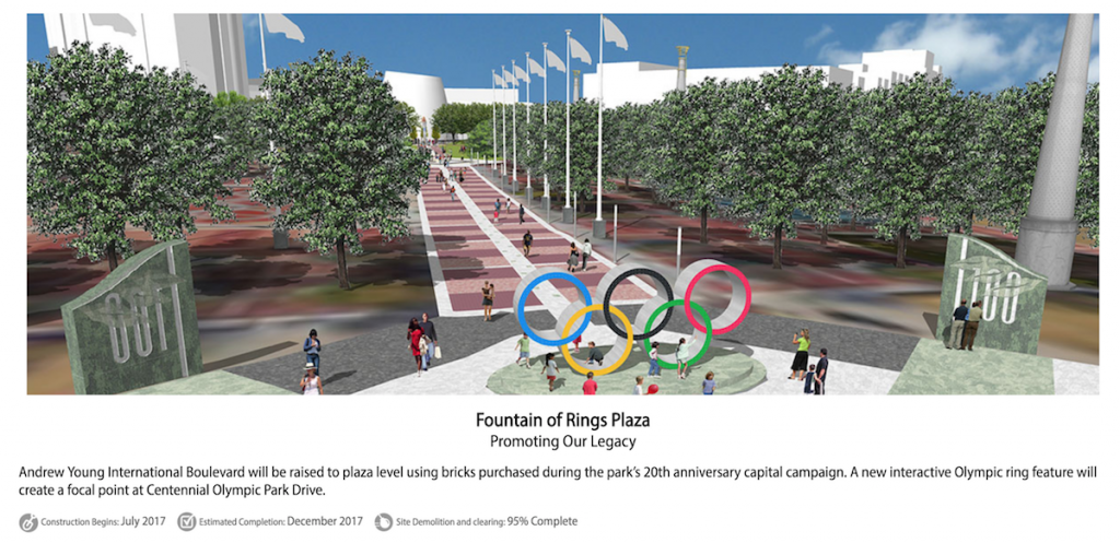 Centennial Olympic Park - Fountain of Rings Plaza