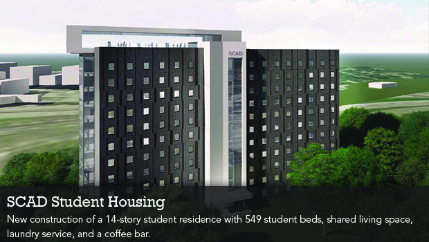SCAD Student Housing Rendering