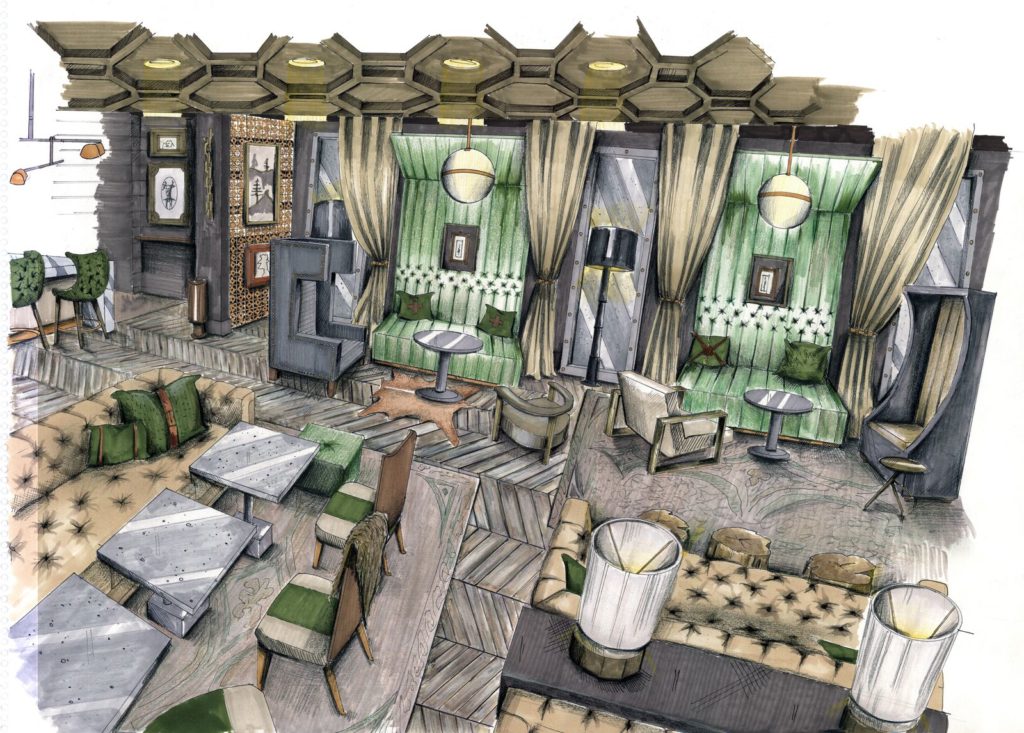 The James Room - Lounge rendering