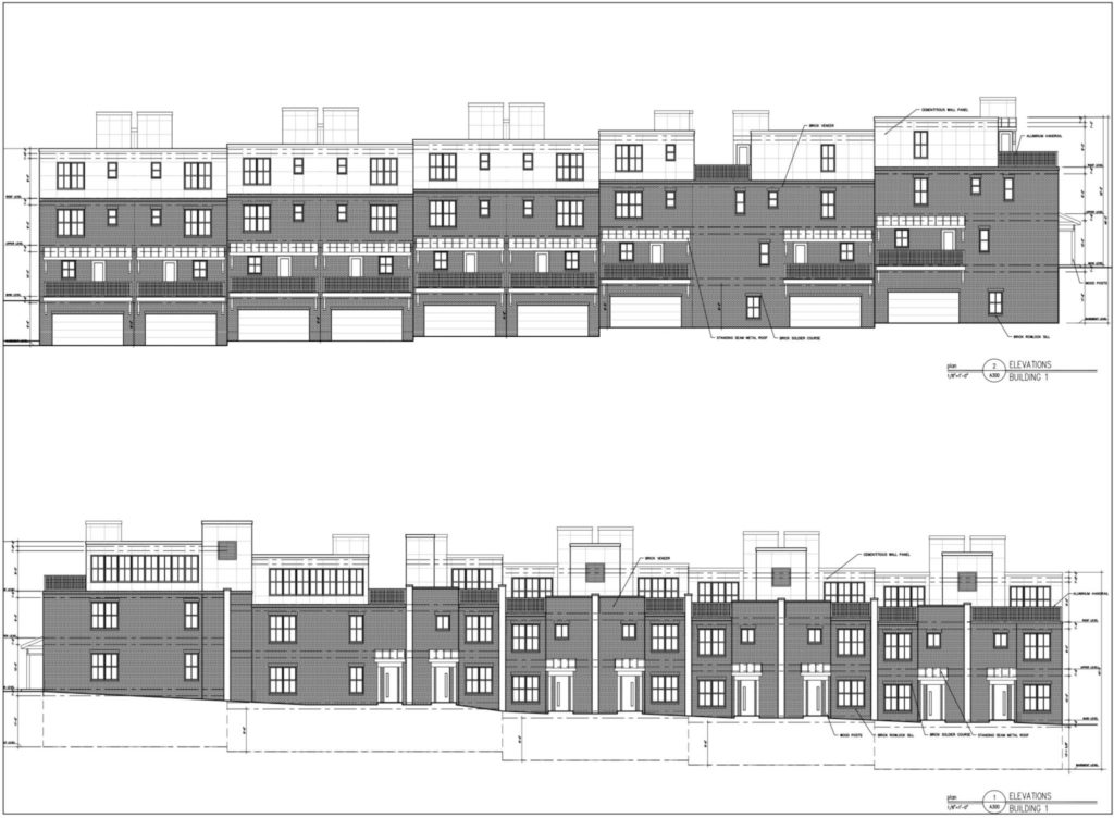 864 Huff Road Townhomes Drawing
