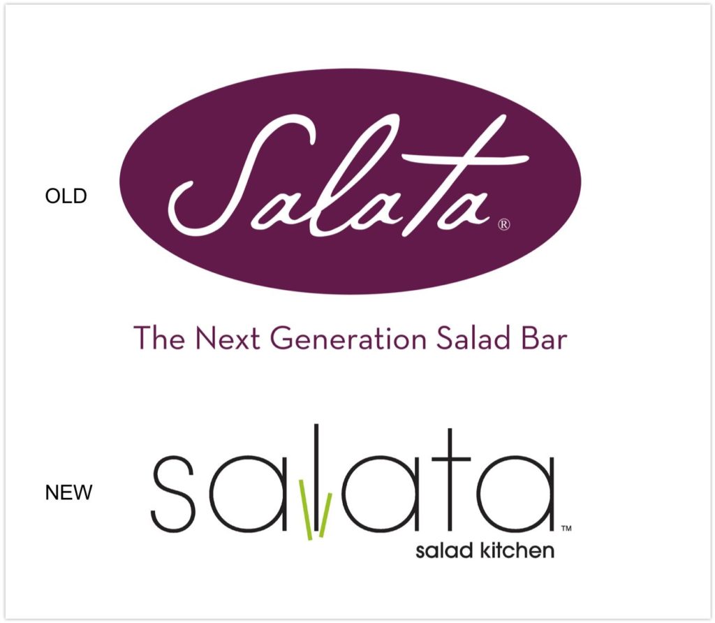 Salata Old Logo Versus New