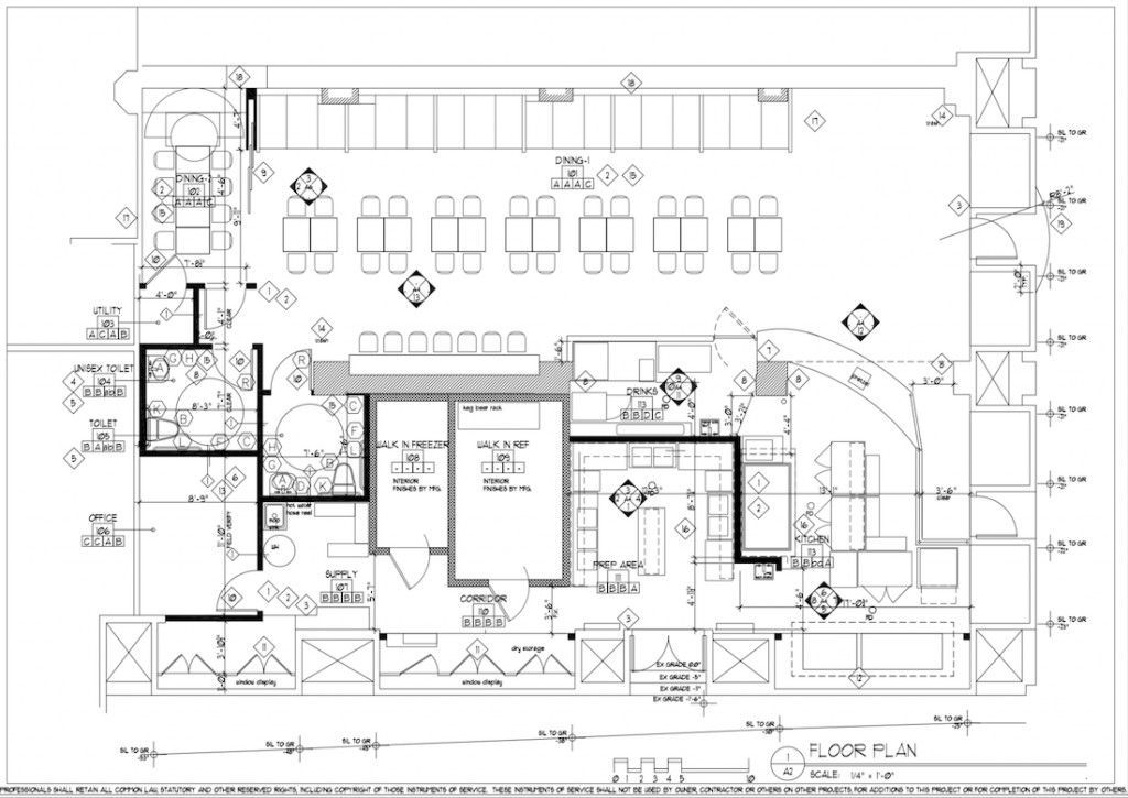Big Dave's Cheesesteaks - Healy Buidling - Downtown Floor Plan