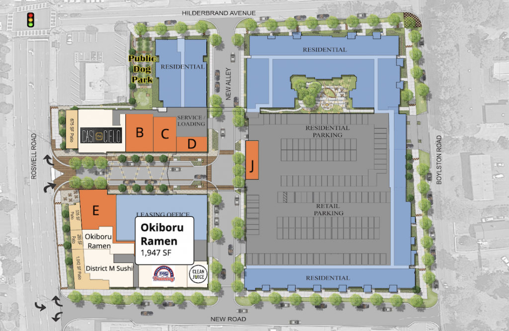 Okiboru Modera Sandy Springs - Site Plan
