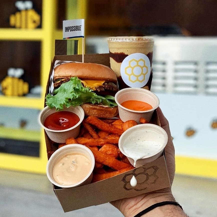 Honeybee Burger Slinging Impossible and Beyond Patties In Fairfax Soon